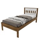 Ver imagem 1 de Cama Solteiro CM8006 Nogal Branco Tecno Mobili