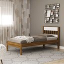 Ver imagem 6 de Cama Solteiro CM8006 Nogal Branco Tecno Mobili