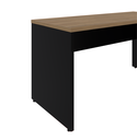 Ver imagem 4 de Mesa Reta Savoia 30mm 170x70cm Pé Painel Escritório Macadamia/preto