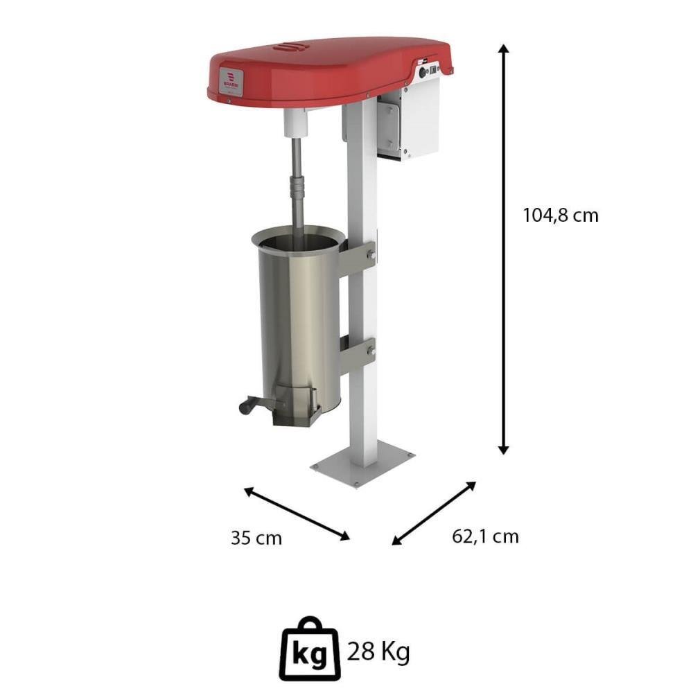 Despolpadeira Industrial de Frutas Braesi Des-10 G3 10l Bivolt 1/2cv 60hz Aço Inox 3 Peneiras - 3