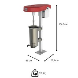 Despolpadeira Industrial de Frutas Braesi Des-10 G3 10l Bivolt 1/2cv 60hz Aço Inox 3 Peneiras - 3
