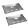 Kit 2 Tampas para Cuba Gastronômica Inox Gn 1-1 Buffet Hotel - 1
