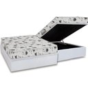 Ver imagem 1 de Conjunto Box Baú Casal: Colchão Espuma Herval D23 Sonum Liso + Base Crc Linhão White (138x188)
