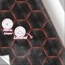 Papel de Parede 3d Auto Adesivo Geométrico Hexagono Luz Led Vermelha Decorativa Quarto Sala 3m - 3