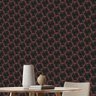 Papel de Parede 3d Auto Adesivo Geométrico Hexagono Luz Led Vermelha Decorativa Quarto Sala 3m - 5