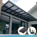 Ver imagem 2 de Kit Policarbonato Fume 4mm 2,00m X 3,00m - Perfis Naturais