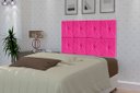 Ver imagem 1 de Painel Cama Box Suspenso Tokyo com Botão Solteiro 0,90 Cor Pink - JM Casa dos Móveis