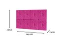 Ver imagem 2 de Painel Cama Box Suspenso Tokyo com Botão Solteiro 0,90 Cor Pink - JM Casa dos Móveis