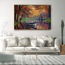 Ver imagem 3 de Quadro Decorativo Horizontal Paisagem Natural Com Moldura e Sem Vidro 90x140