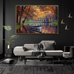 Quadro Decorativo Horizontal Paisagem Natural Com Moldura e Sem Vidro 90x140 - 2