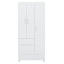 Ver imagem 4 de Guarda Roupa Solteiro 3 Portas Wind Demóbile Branco