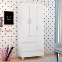Ver imagem 2 de Guarda Roupa Solteiro 3 Portas Wind Demóbile Branco