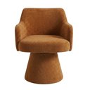 Ver imagem 5 de Cadeira de Jantar Jade Giratória Poliéster Aveludado Terracota - Nexta Casa