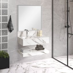 Prateleira para Banheiro em Porcelanato Técnico Polido 80cm Max  - 4