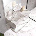 Ver imagem 3 de Prateleira para Banheiro em Porcelanato Técnico Polido 80cm Max Yescasa Branco