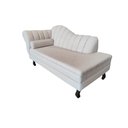 Ver imagem 4 de Recamier Decorativo Divã Amsterdã 147cm Lado Direito Bouclé Bege