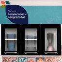 Ver imagem 6 de Cozinha Compacta em Aço Topázio 9 Portas com Vidro Branco Preto - Telasul