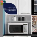 Ver imagem 4 de Cozinha Compacta em Aço Topázio 9 Portas com Vidro Branco Preto - Telasul
