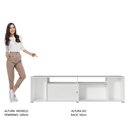 Ver imagem 7 de Rack para TV até 65 Polegadas Madesa Cancun Branco Cor:Branco