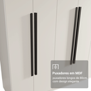 Ver imagem 7 de Guarda-Roupa Casal 6 Portas Batentes Netuno Madesa