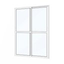 Ver imagem 1 de Porta de Correr Alumínio Branco Sacada 02 Folhas Maxx - 210x120 - Direita