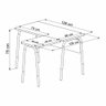 Mesa Escrivaninha Estação de Trabalho em L 120cm Hanover/branco Home Office Flexus Artesano - 5