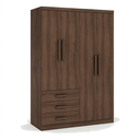 Ver imagem 1 de Guarda Roupa Casal Master 4 Portas 3 Gavetas Café Formimóveis