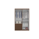 Ver imagem 3 de Guarda Roupa Casal Master 4 Portas 3 Gavetas Café Formimóveis