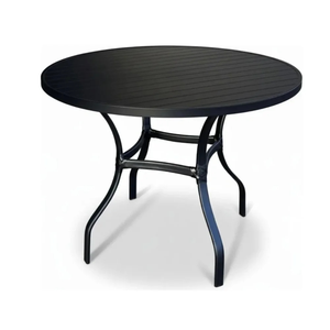 Conjunto Mesa e 4 Cadeiras de Alumínio para Jardim Varanda e Piscina Ripada