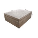 Ver imagem 2 de Cama Box Casal 138x188x58cm Colchão Molas Ensacadas Toronto Montreal Bege/Dourado