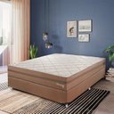 Ver imagem 4 de Cama Box Casal 138x188x58cm Colchão Molas Ensacadas Toronto Montreal Bege/Dourado