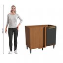Ver imagem 7 de Balcão de Canto 1 Porta 98cm Elara Kappesberg Canela/preto