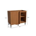 Ver imagem 3 de Balcão de Canto 1 Porta 98cm Elara Kappesberg Canela/preto