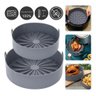 Cesta Forma Forro Silicone Airfryer Fritadeira Redonda 19cm - 2