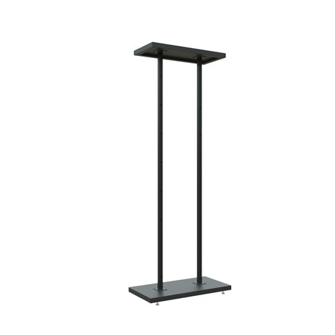 Expositor de Calçados Central para Loja 2 Colunas para Bolas e Bonés Linha Screw New Comac Preto