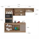 Ver imagem 3 de Cozinha Compacta 7 Portas 2 Gavetas com Balcão Tampo Ferrara da Poliman Móveis