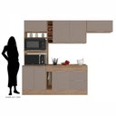 Ver imagem 4 de Cozinha Compacta 7 Portas 2 Gavetas com Balcão Tampo Ferrara da Poliman Móveis