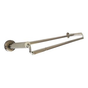 01 Porta Toalha Toalheiro De Parede Cromado 55cm Modelo Romano Luxuoso