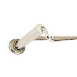 01 Porta Toalha Toalheiro De Parede Cromado 55cm Modelo Romano Luxuoso - 5