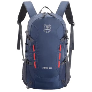 Mochila Viagem Caminhada Trekking Acampamento Resistente 40L:Cinza Azulado