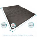 Ver imagem 6 de Sofa Cama Futon Oriental King Chumbo Acquablock Madeira Maciça Pinus Natural sem Pintura