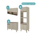 Ver imagem 4 de Armário de Cozinha Compacta Atlanta Skyline Carraro Amêndoa