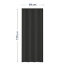 Ver imagem 4 de Porta Sanfonada de PVC 210cm x 84cm Plastporta Bcf Preto