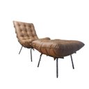 Ver imagem 3 de Kit Poltrona Costela com Puff para Sala Courissimo Caramelo