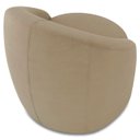 Ver imagem 7 de Poltrona Sala Decorativa Redonda 91cm Steve Suede Marrom Rt I01 - Mpozenato