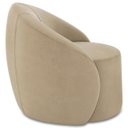 Ver imagem 6 de Poltrona Sala Decorativa Redonda 91cm Steve Suede Marrom Rt I01 - Mpozenato