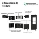 Ver imagem 4 de Armário de Cozinha Completa de Canto 465 Cm Preto Nice Madesa 04 Preto