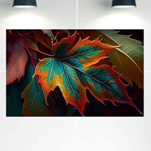 Quadro Decorativo Tela Canvas Abstratro Ref:qbab11 Lojall 120 X 80 Cm Borda Infinita