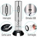 Ver imagem 3 de Abridor de Vinho Elétrico Saca Rolha Recarregável Usb Lorben