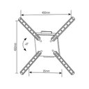 Ver imagem 3 de Suporte para Tv Preto Lcd 10-55" Sbrp110 - Brasforma